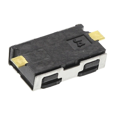 Button Tactile Switch, NO 50 mA @ 32 V dc 0.8mm