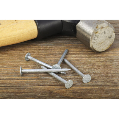RS PRO Galvanised Nails; 40mm x 2.65mm; 500g Bag