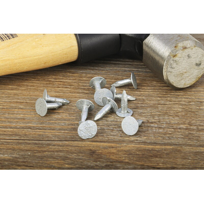 RS PRO Galvanised Nails; 13mm x 3mm; 500g Bag