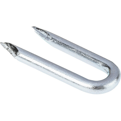 RS PRO Galvanised Netting Staples; 50mm x 5mm; 500g Bag