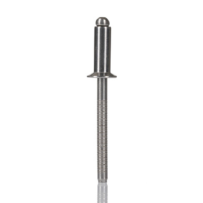 RS PRO Stainless Steel Blind Rivet, 4mm