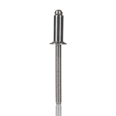 RS PRO Stainless Steel Blind Rivet, 4.8mm