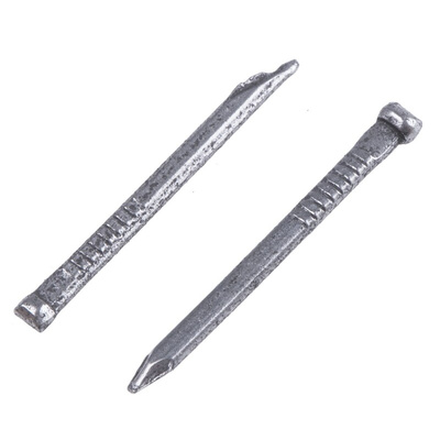RS PRO Bright Steel Oval Nails; 25mm x 2mm; 500g Bag