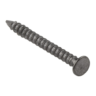 RS PRO Bright Steel Ring Shank Nails; 25mm x 2mm; 500g Bag