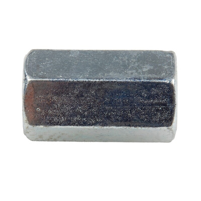 24mm Bright Zinc Plated Steel Coupling Nut, M8