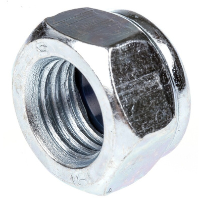 RS PRO, Bright Zinc Plated Steel Lock Nut, DIN 982, M16