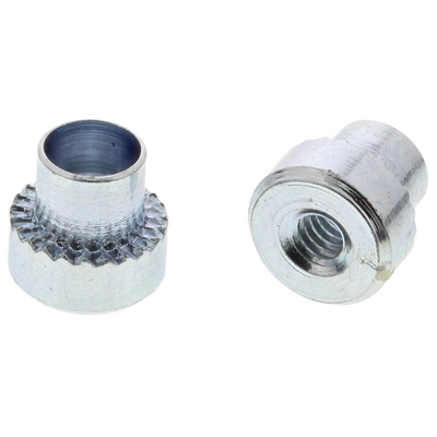 Hank Zinc plated & clear Passivated Steel Rivet Bush, M2