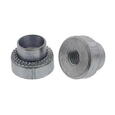 Hank Zinc plated & clear Passivated Steel Rivet Bush, M3