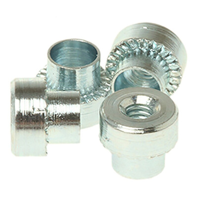 Hank Zinc plated & clear Passivated Steel Rivet Bush, M2
