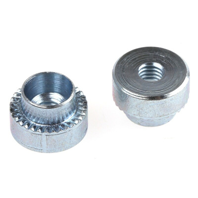 Hank Zinc plated & clear Passivated Steel Rivet Bush, M3