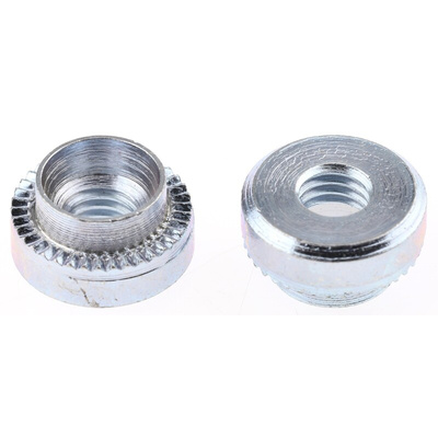 Hank Zinc plated & clear Passivated Steel Rivet Bush, M5