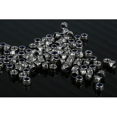 RS PRO, Plain Lock Nut, DIN 985, M3