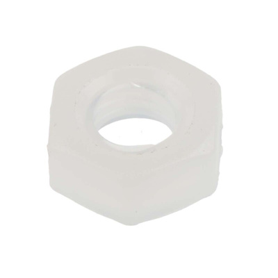 RS PRO, Plain Nylon Hex Nut, M4