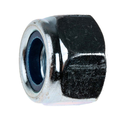 RS PRO, Bright Zinc Plated Steel Lock Nut, DIN 982, M12
