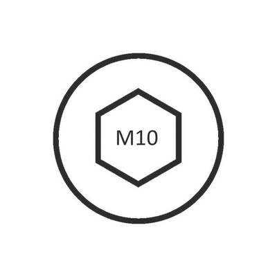 RS PRO Stainless Steel, Hex Nut, M10