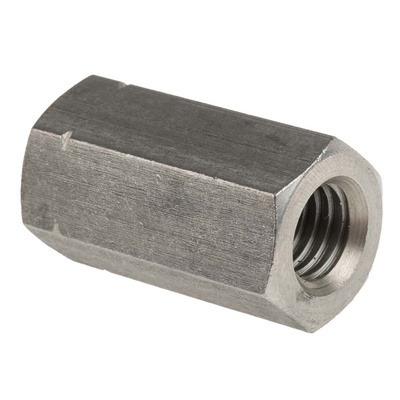 36mm Plain Stainless Steel Coupling Nut, M12, A2 304