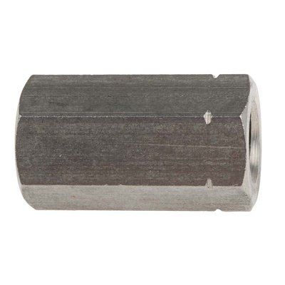 36mm Plain Stainless Steel Coupling Nut, M12, A2 304