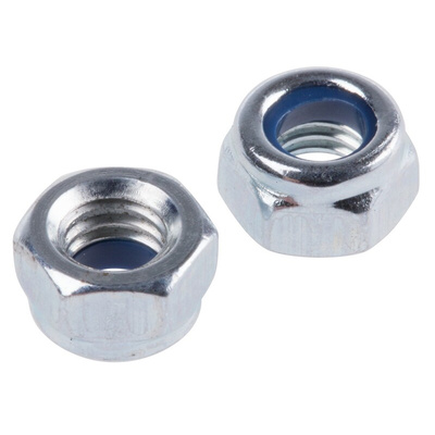 RS PRO, Zinc Plated Steel Lock Nut, DIN 985, M5