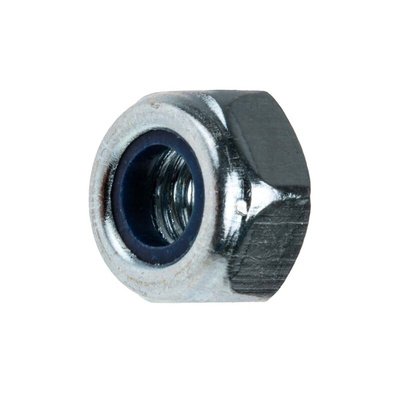 RS PRO, Zinc Plated Steel Lock Nut, DIN 985, M6