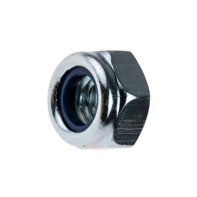 RS PRO, Zinc Plated Steel Lock Nut, DIN 985, M8