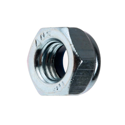 RS PRO, Zinc Plated Steel Lock Nut, DIN 985, M8
