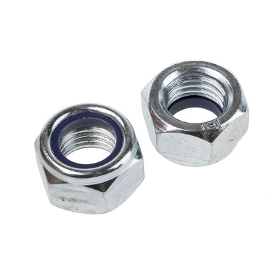 RS PRO, Zinc Plated Steel Lock Nut, DIN 985, M20