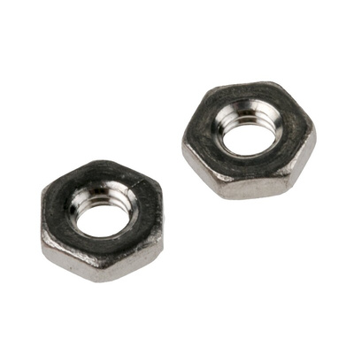 RS PRO, Plain Stainless Steel Hex Nut, DIN 439B, M2.5