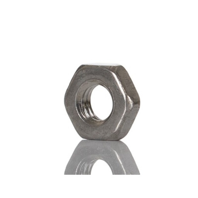 RS PRO, Plain Stainless Steel Hex Nut, DIN 439, M3
