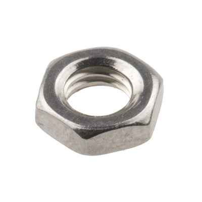 RS PRO, Plain Stainless Steel Hex Nut, DIN 439B, M5