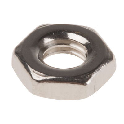 RS PRO, Plain Stainless Steel Hex Nut, DIN 439, M4