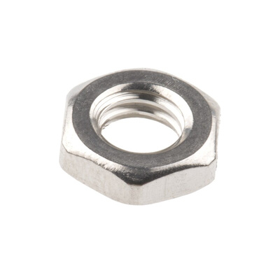 RS PRO, Plain Stainless Steel Hex Nut, DIN 439, M6