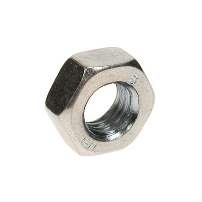 RS PRO, Bright Zinc Plated Steel Locking Nut, DIN 934, M24