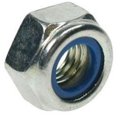 RS PRO, Bright Zinc Plated Steel Locking Nut, DIN 985, M24