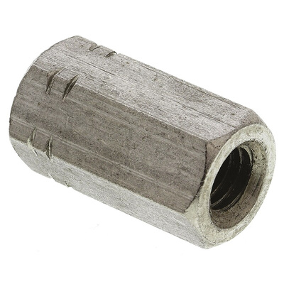 24mm Plain Stainless Steel Coupling Nut, M8, A4 316