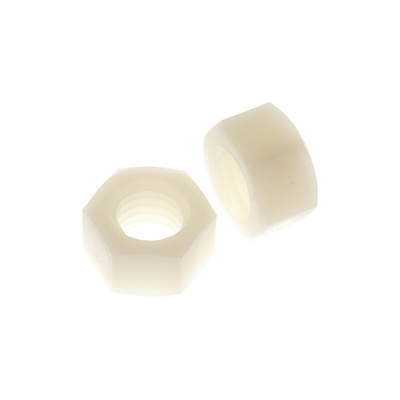 RS PRO, Plain Nylon Hex Nut, DIN 934, M12