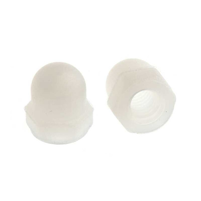 RS PRO, Plain Nylon Dome Nut, M3
