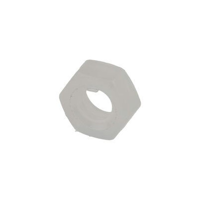 RS PRO, Plain Nylon Hex Nut, DIN 934, M4