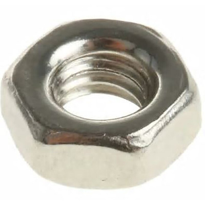 RS PRO Steel Screw Nut, 1/4-20 (7/16X3/16)in