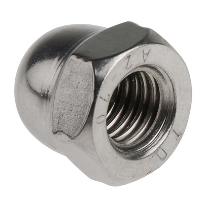 RS PRO, Plain Stainless Steel Hex Nut, DIN 1587, M10