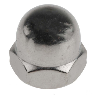 RS PRO, Plain Stainless Steel Hex Nut, DIN 1587, M10