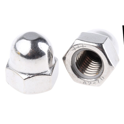 RS PRO, Plain Stainless Steel Hex Nut, DIN 1587, M12