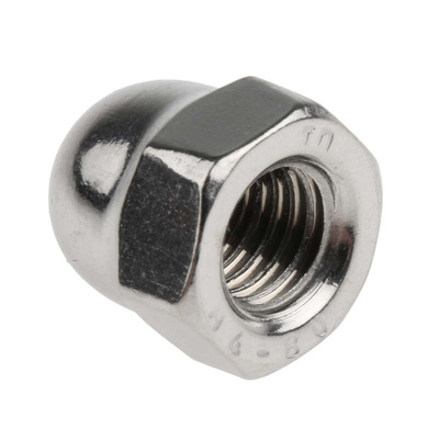 RS PRO, Plain Stainless Steel Dome Nut, M8