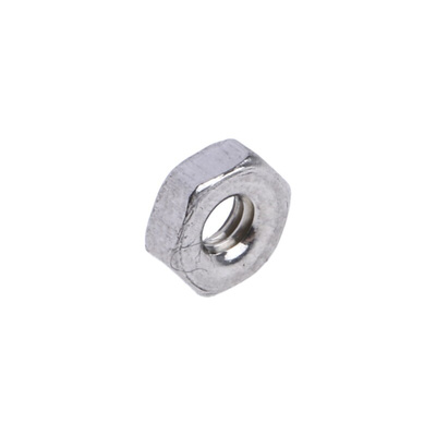 RS PRO, Plain Stainless Steel Hex Nut, DIN 934, M2