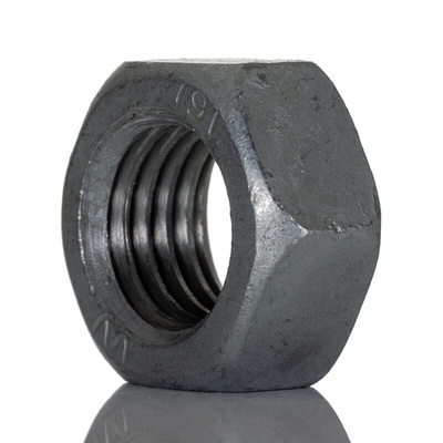 RS PRO, Galvanised Steel Hex Nut, DIN 934, M24