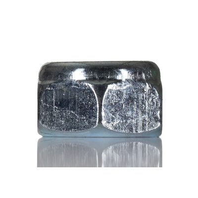 RS PRO, Zinc Plated Bright Zinc Plated Steel Hex Nut, DIN 985/DIN 982, M8
