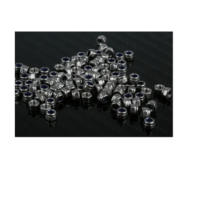 RS PRO, Plain Stainless Steel Hex Nut, DIN 985, M3