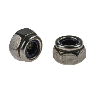 RS PRO, Plain Stainless Steel Locking Nut, M4