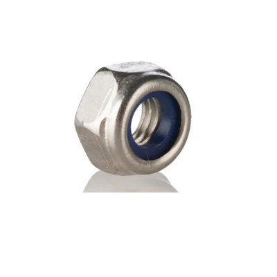 RS PRO, Plain Stainless Steel Hex Nut, DIN 985, M3