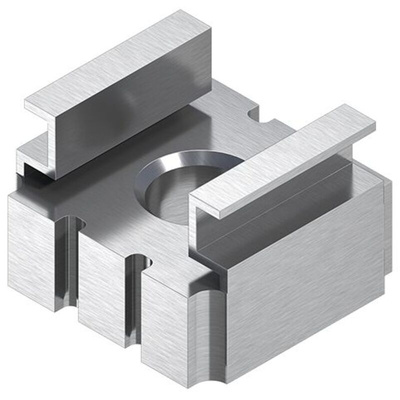 9.5mm Galvanised Galvanised Steel Connecting Nut, M6mm, Galvanized Steel