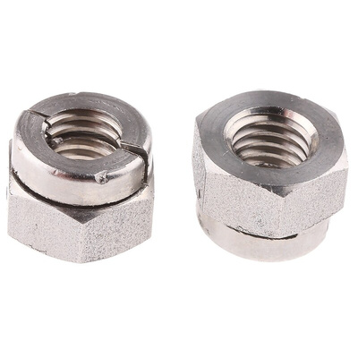 RS PRO, Plain Lock Nut, M8